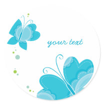 FLUTTERBY BUTTERFLIES :: series of three 2 stickers by simplysweetart FLUTTERBY BUTTERFLIES :: series of three 2 stickers