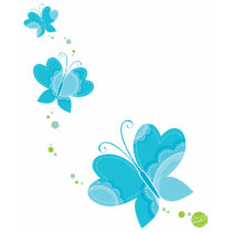 FLUTTERBY BUTTERFLIES :: series of three 2 t-shirts