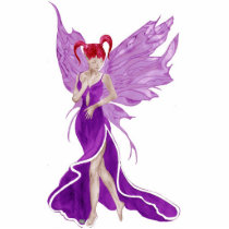 Flutterby Fae (Grape) Acrylic Sculpture Photo Cut Out
