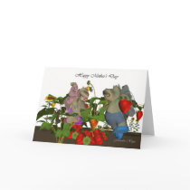 flutterby Hippo Happy Mother's Day Card