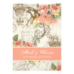 Flutterbyes 'n Roses Elegant Wedding Invitation