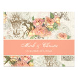 Flutterbyes 'n Roses Elegant Wedding RSVP Card Personalized Announcement