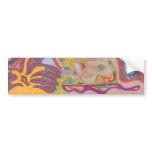 "FlutterFly Land" Abstract Bumper Stickers