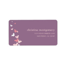 Fluttering Butterflies Address Labels