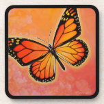 Fluttering Monarch Butterfly coasters cork coasters