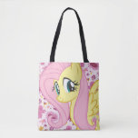 Fluttershy with Birds and Bees Tote Bag