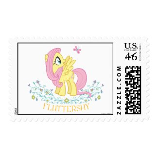 Fluttershy with Flowers Stamp