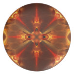 Fluxicon Abstract Fractal Art Dinner Plates