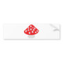fly agaric icon bumper sticker