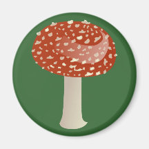 Fly agaric toadstool fly agaric refrigerator magnet
