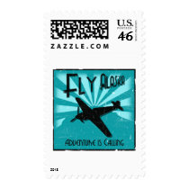 Fly Alaska postage