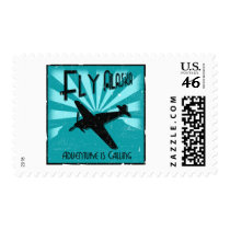 Fly Alaska postage