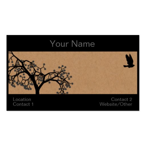 Fly Away 2 Business Card (front side)