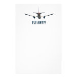 Fly away airplane personalized stationery