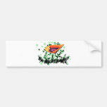 Fly Away Poppy Bumper Sticker