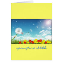 fly away spring greeting cards