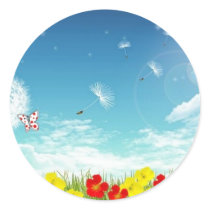 fly away spring stickers