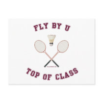 Fly By U Badminton Postcards