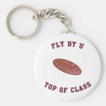 Fly By U Frisbee Key Chain