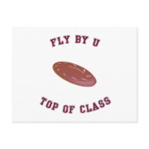 Fly By U Frisbee Postcards