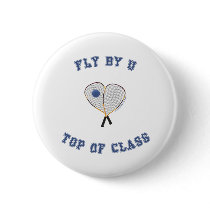 Fly By U Racquetball Pinback Buttons