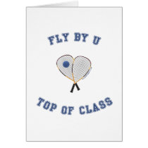 Fly By U Racquetball Card