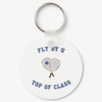 Fly By U Racquetball keychains