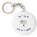 Fly By U Racquetball Key Chain