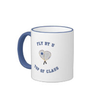 Fly By U Racquetball Mug