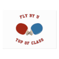 Fly By University Ping Pong Business Card Templates