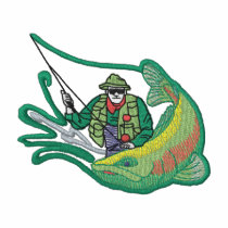 Fly Fisherman embroidered shirts by ZazzleEmbroidery Fly Fisherman embroidered shirts