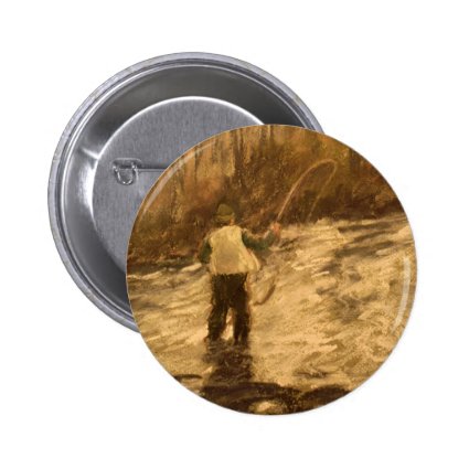 Fly Fishing 2 Inch Round Button