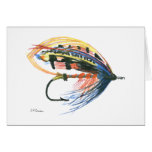 Fly Fishing Blank Greeting Card