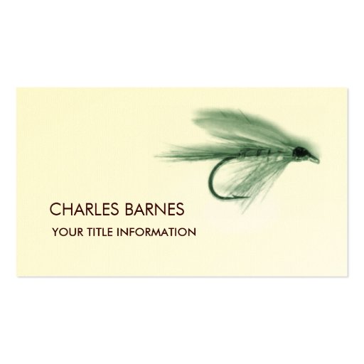 Fly Fishing  Business Card (front side)