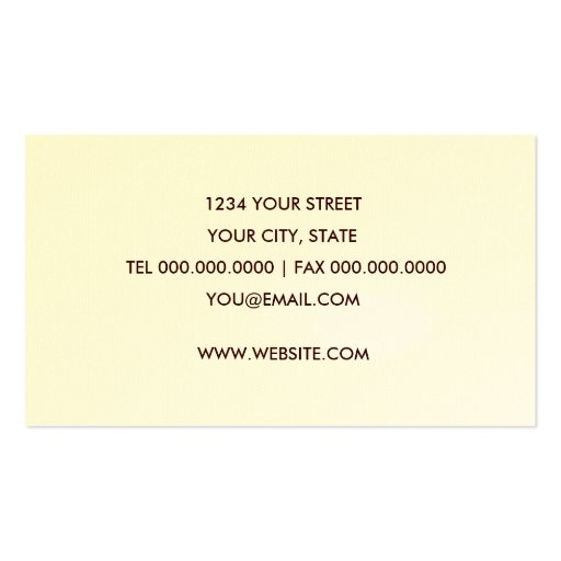 Fly Fishing  Business Card (back side)