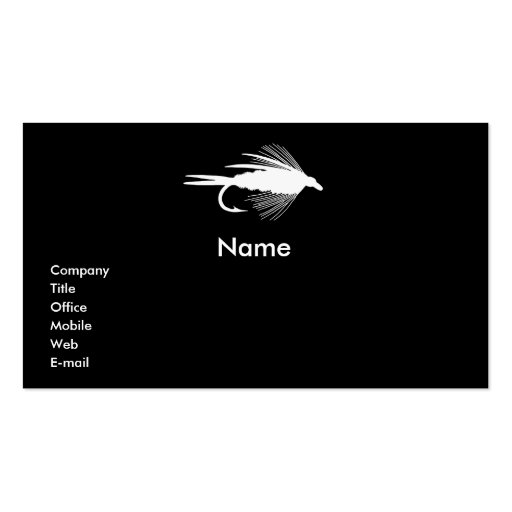 FLY FISHING - BUSINESS CARD (front side)