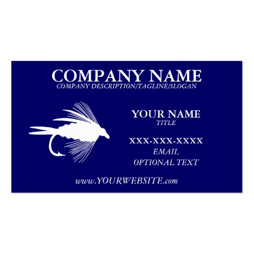 FLY FISHING Business Card Template Zazzle