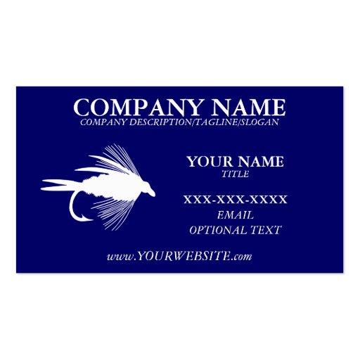 FLY FISHING - Business Card Template