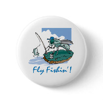 Fly Fishing buttons by alternateworlds Fly Fishing buttons