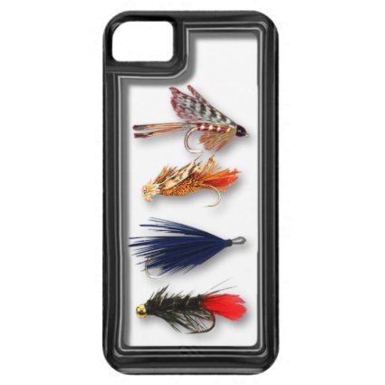 Fly fishing flies - realistic box iPhone 5 case