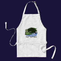 Fly Fishing Frog Apron aprons