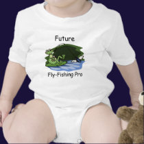 Fly Fishing Frog Baby Shirt