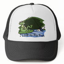 Fly Fishing Frog Hat