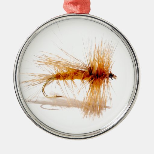 fly fishing hook round metal christmas ornament zazzle fly fishing hook round metal christmas ornament zazzle