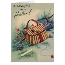 Fly Fishing Husband Birthday Greeting Cards