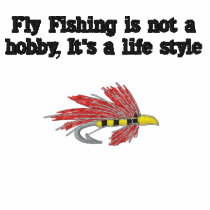 Fly fishing is a life style embroidered shirts
