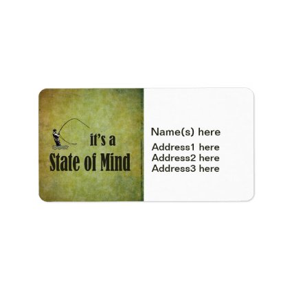 Fly Fishing | It's a State of Mind Custom Address Label