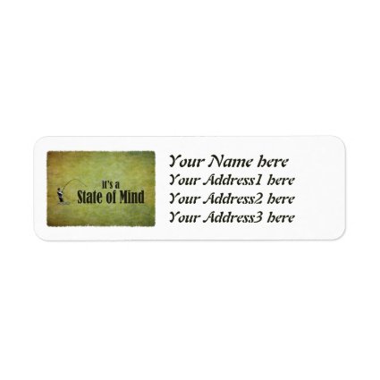 Fly Fishing | It's a State of Mind Return Address Label