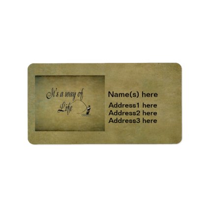 Fly-fishing - It's a Way of Life Address Label