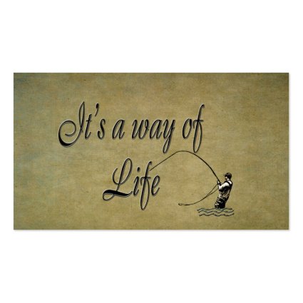 Fly fishing - It's a Way of Life Double-Sided Standard Business Cards (Pack Of 100)